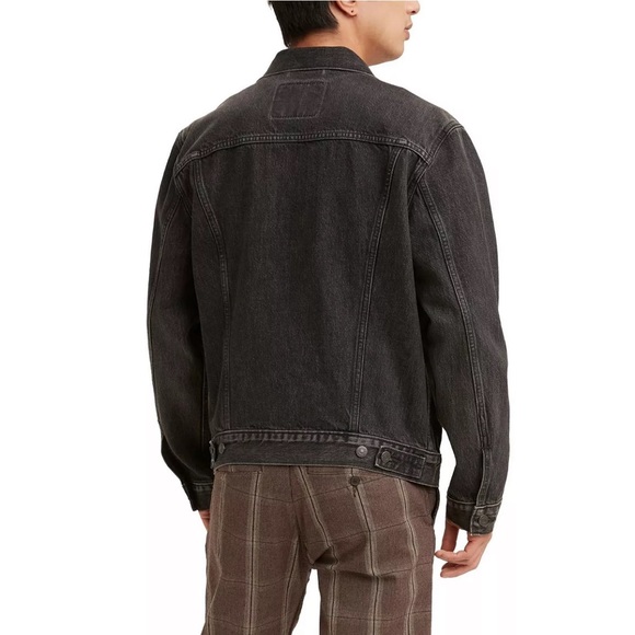 Levi’s Men’s Black Denim Trucker Jacket - Picture 7 of 8